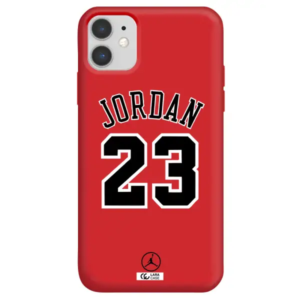 Twenty Three Jordan Apple iPhone 11 Silicone Imperial Red Case
