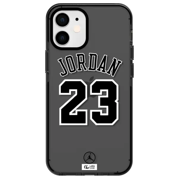 Twenty Three Jordan Apple iPhone 12 mini impact Smoke Black Case