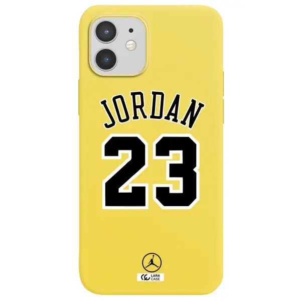Twenty Three Jordan Apple iPhone 12 mini Silicone canary yellow Case
