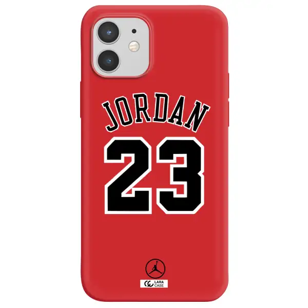 Twenty Three Jordan Apple iPhone 12 mini Silicone Imperial Red Case