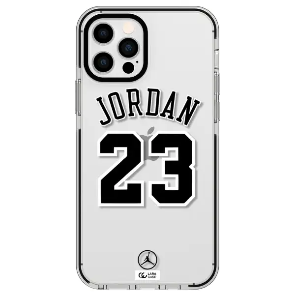Twenty Three Jordan Apple iPhone 12 pro impact black border Case