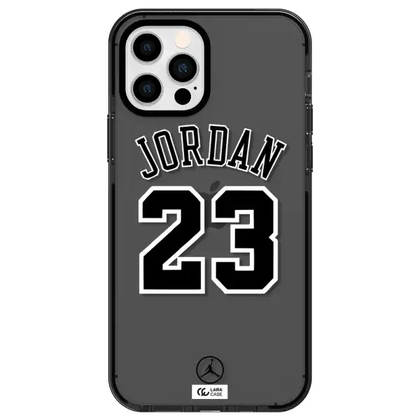 Twenty Three Jordan Apple iPhone 12 pro impact Smoke Black Case