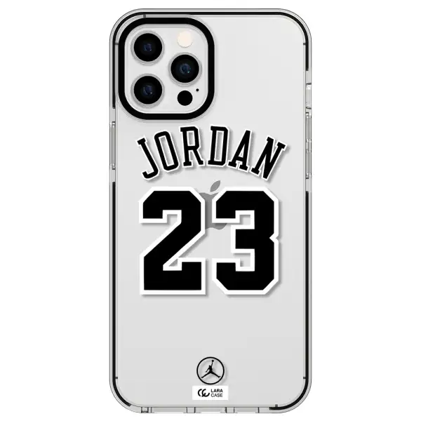 Twenty Three Jordan Apple iPhone 12 pro max impact black border Case
