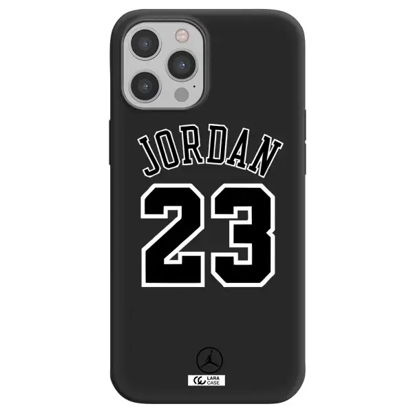 Twenty Three Jordan Apple iPhone 12 pro max Silicone black Case
