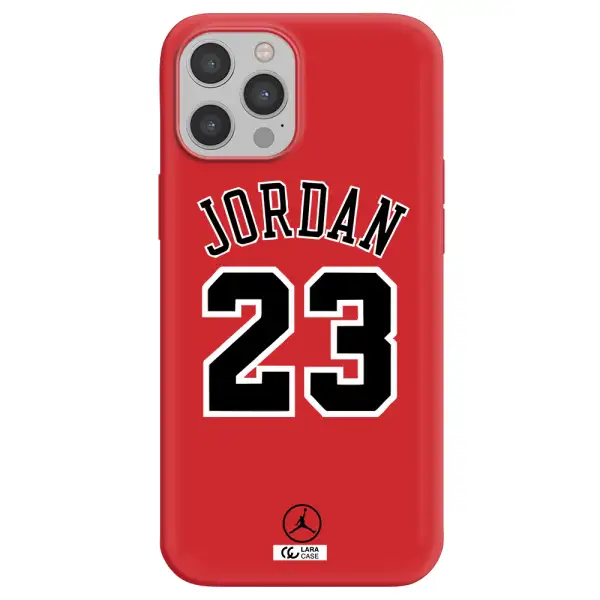 Twenty Three Jordan Apple iPhone 12 pro Silicone Imperial Red Case