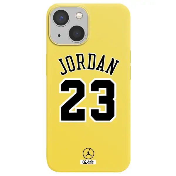 Twenty Three Jordan Apple iPhone 13 mini Silicone canary yellow Case