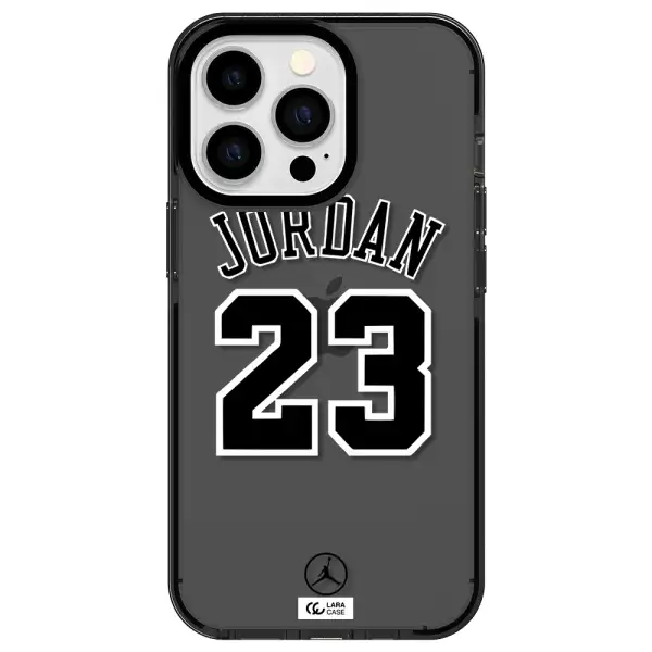 Twenty Three Jordan Apple iPhone 13 Pro impact Smoke Black Case