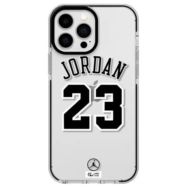 Twenty Three Jordan Apple iPhone 13 Pro Max impact black border Case