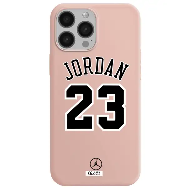 Twenty Three Jordan Apple iPhone 13 Pro Silicone pastel pink Case