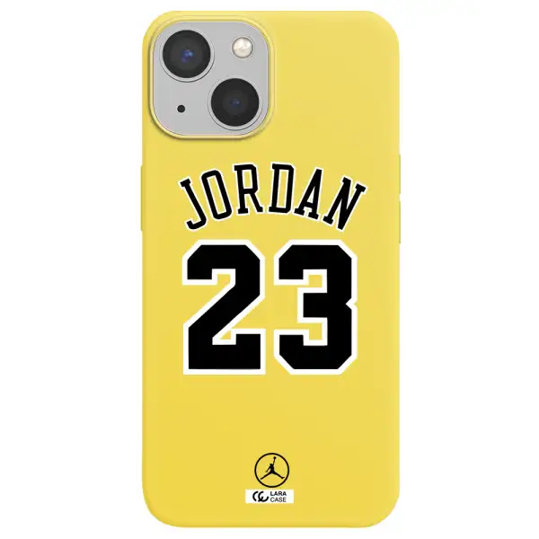 Twenty Three Jordan Apple iPhone 13 Silicone canary yellow Case