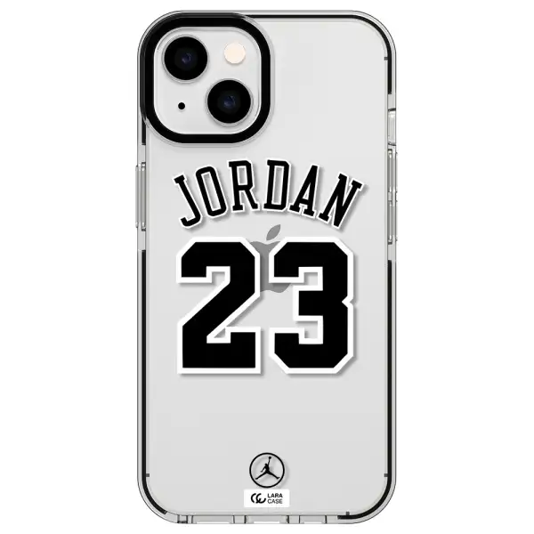 Twenty Three Jordan Apple iPhone 14 impact black border Case