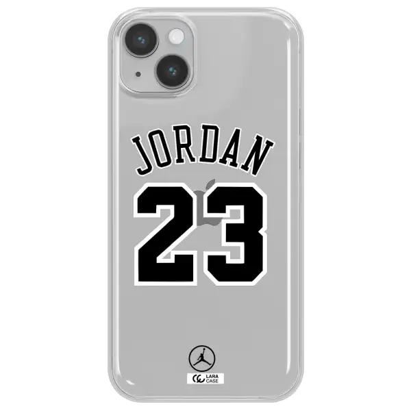 Twenty Three Jordan Apple iPhone 14 plus Clear TPU Case