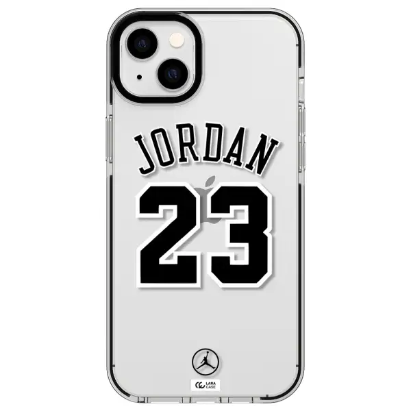 Twenty Three Jordan Apple iPhone 14 plus impact black border Case