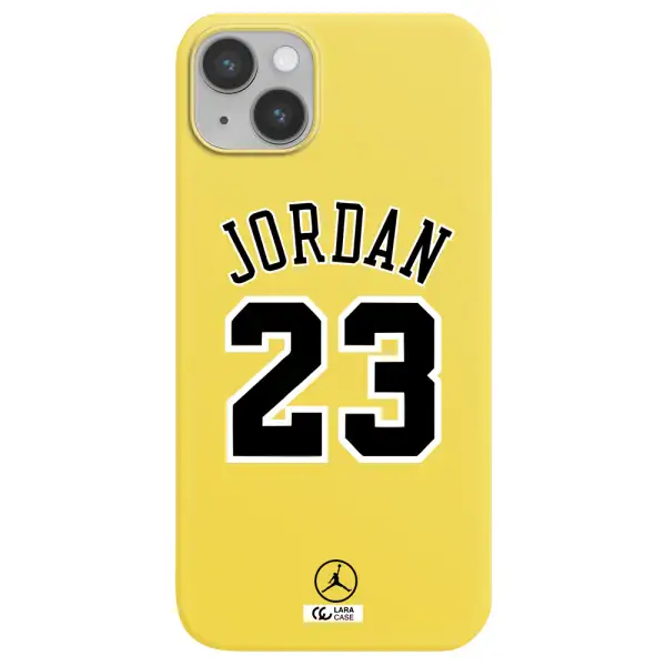 Twenty Three Jordan Apple iPhone 14 plus Silicone canary yellow Case