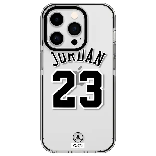 Twenty Three Jordan Apple iPhone 14 pro impact black border Case