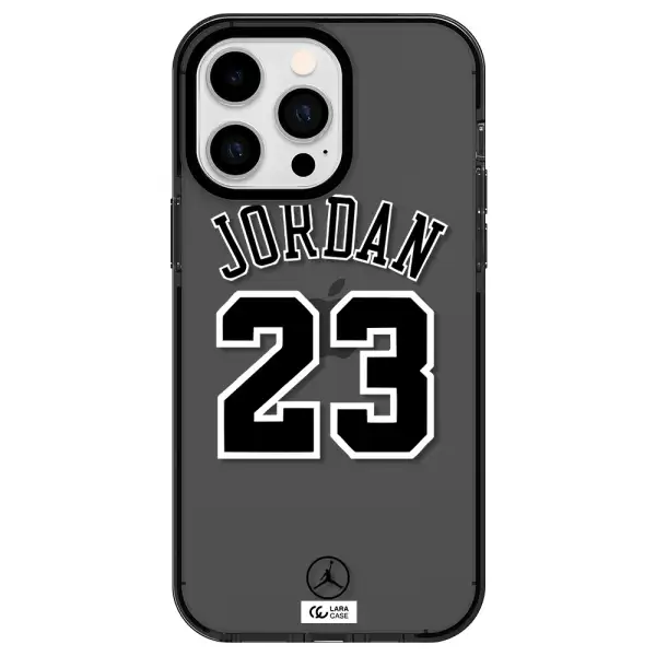 Twenty Three Jordan Apple iPhone 14 pro max impact Smoke Black Case