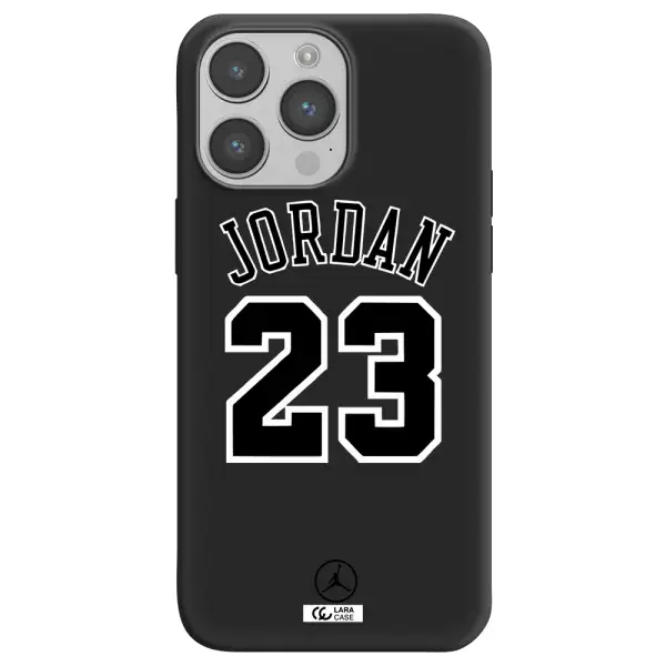 Twenty Three Jordan Apple iPhone 14 pro Silicone black Case