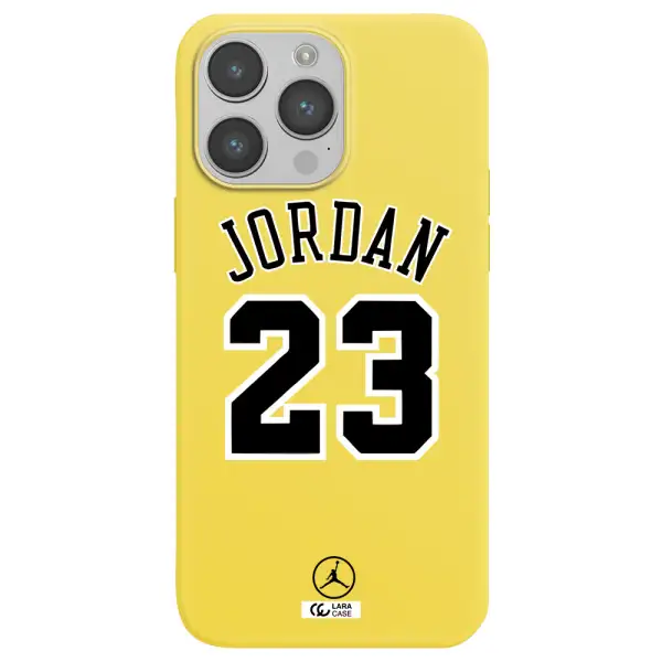 Twenty Three Jordan Apple iPhone 14 pro Silicone canary yellow Case
