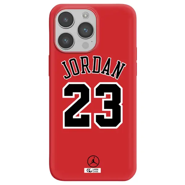 Twenty Three Jordan Apple iPhone 14 pro Silicone Imperial Red Case
