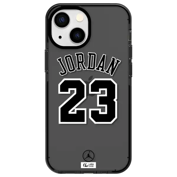 Twenty Three Jordan Apple iPhone 15 impact Smoke Black Case