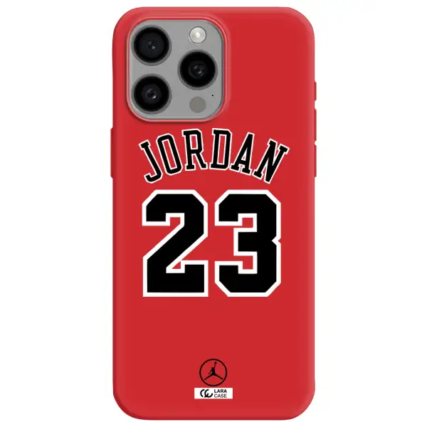 Twenty Three Jordan Apple Iphone 15 Pro Max Silicone Imperial Red Case