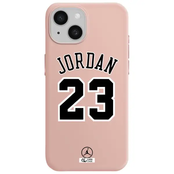 Twenty Three Jordan Apple Iphone 15 Silicone Pastel Pink Case
