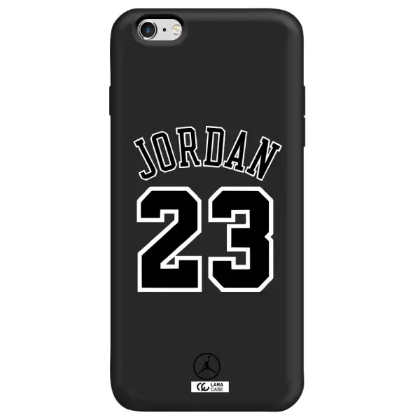 Twenty Three Jordan Apple iPhone 6 plus Silicone black Case