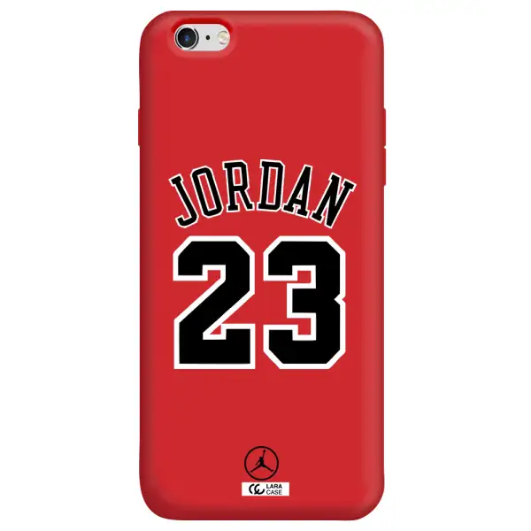 Twenty Three Jordan Apple iPhone 6 plus Silicone Imperial Red Case