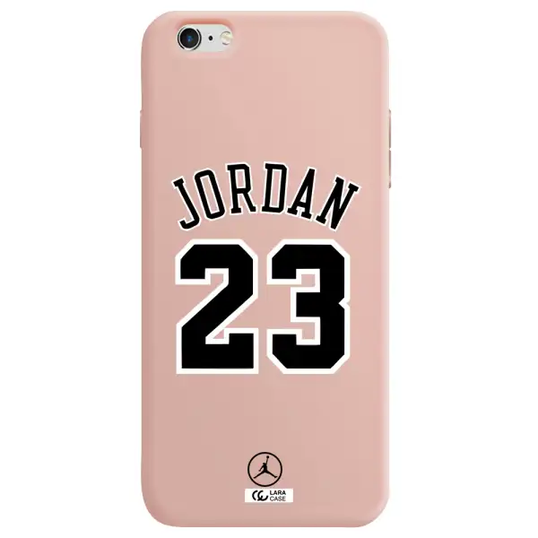 Twenty Three Jordan Apple iPhone 6 plus Silicone pastel pink Case