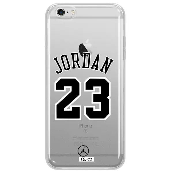 Twenty Three Jordan Apple iPhone 6 s plus Clear TPU Case