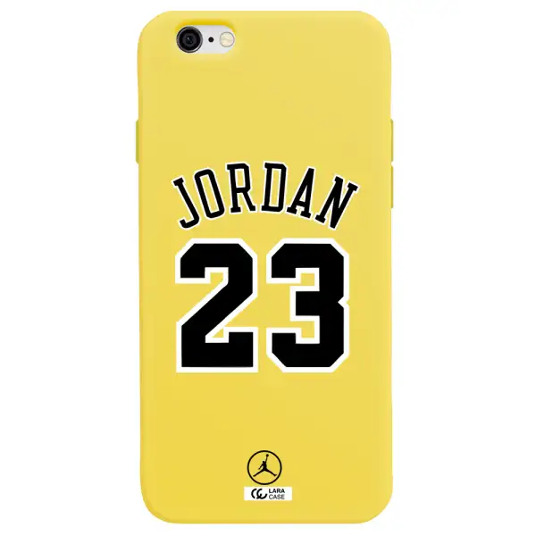 Twenty Three Jordan Apple iPhone 6 Silicone canary yellow Case