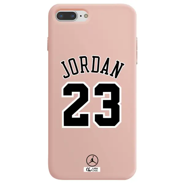 Twenty Three Jordan Apple iPhone 7 plus Silicone pastel pink Case