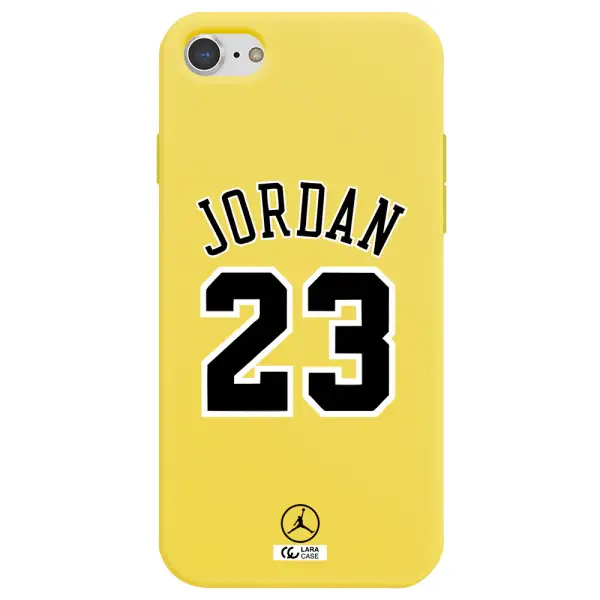Twenty Three Jordan Apple iPhone 7 Silicone canary yellow Case