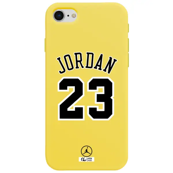 Twenty Three Jordan Apple iPhone se 2020 Silicone canary yellow Case