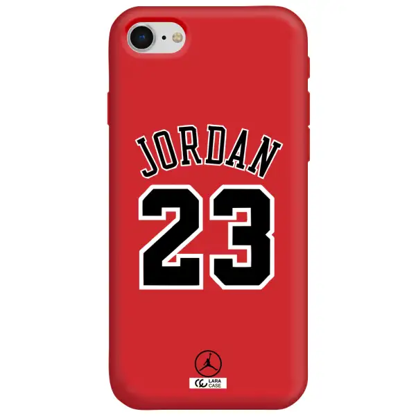 Twenty Three Jordan Apple iPhone se 2020 Silicone Imperial Red Case