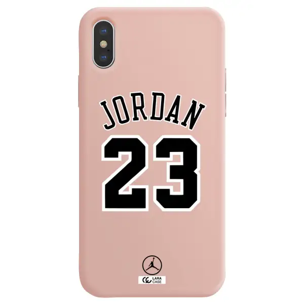 Twenty Three Jordan Apple iPhone X Silicone pastel pink Case