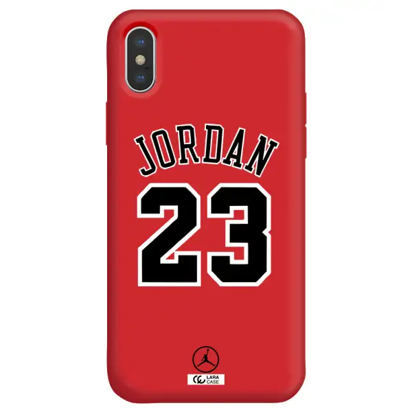 Twenty Three Jordan Apple iPhone XS Silicone Imperial Red Case