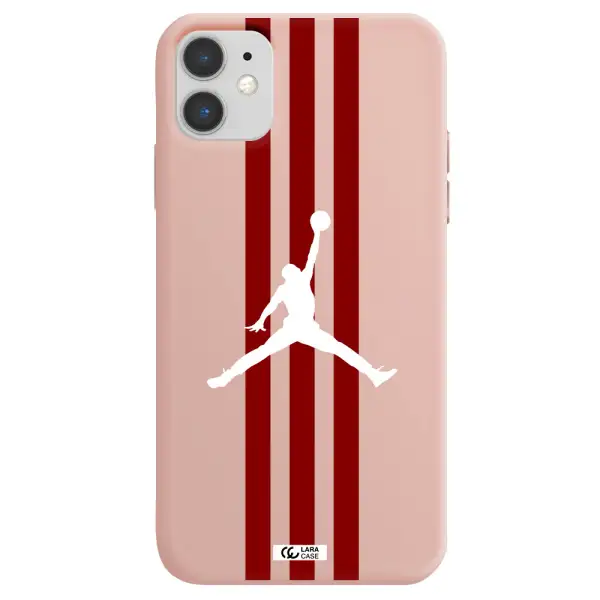 Jordan Icon Apple iPhone 11 Silicone pastel pink Case