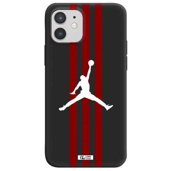 Jordan Icon Apple iPhone 12 Silicone black Case