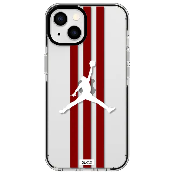 Jordan Icon Apple iPhone 13 impact black border Case