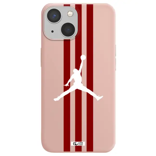 Jordan Icon Apple iPhone 13 mini Silicone pastel pink Case