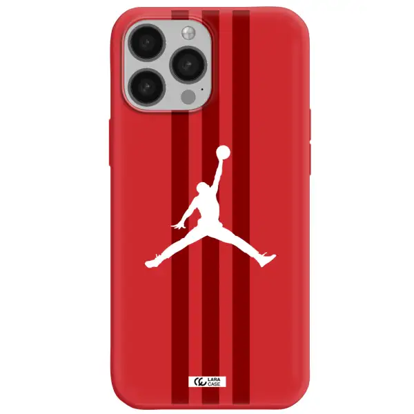 Jordan Icon Apple iPhone 13 Pro Max Silicone Imperial Red Case