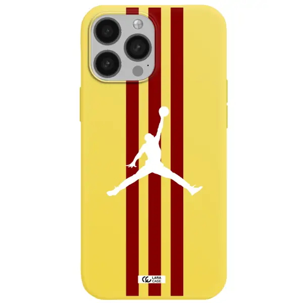 Jordan Icon Apple iPhone 13 Pro Silicone canary yellow Case