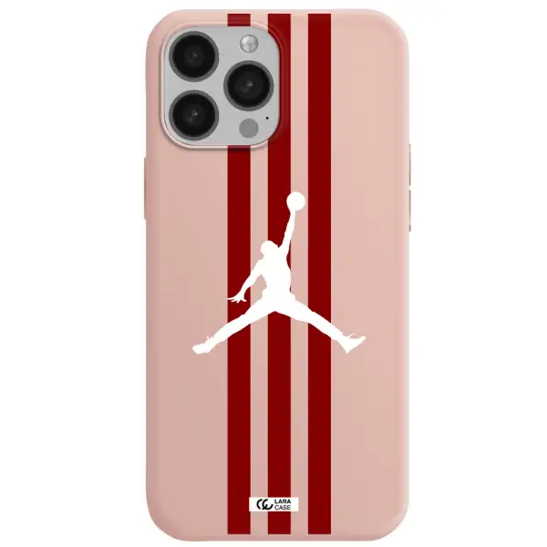 Jordan Icon Apple iPhone 13 Pro Silicone pastel pink Case