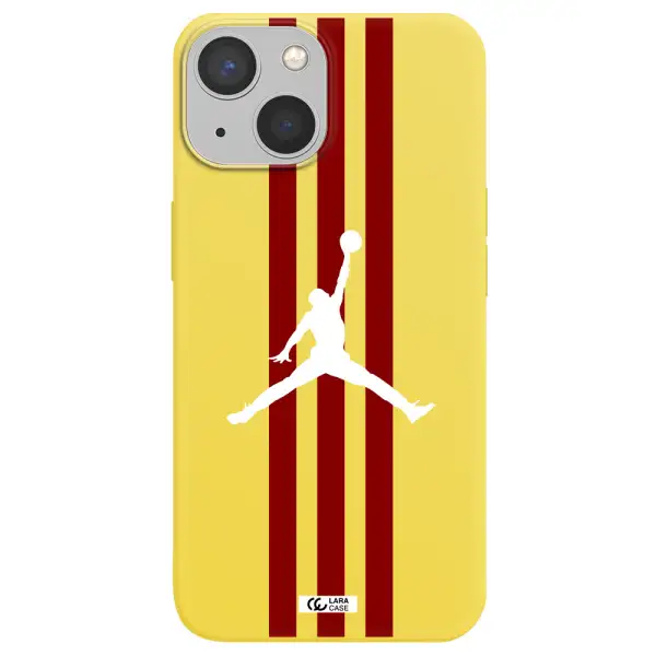 Jordan Icon Apple iPhone 13 Silicone canary yellow Case