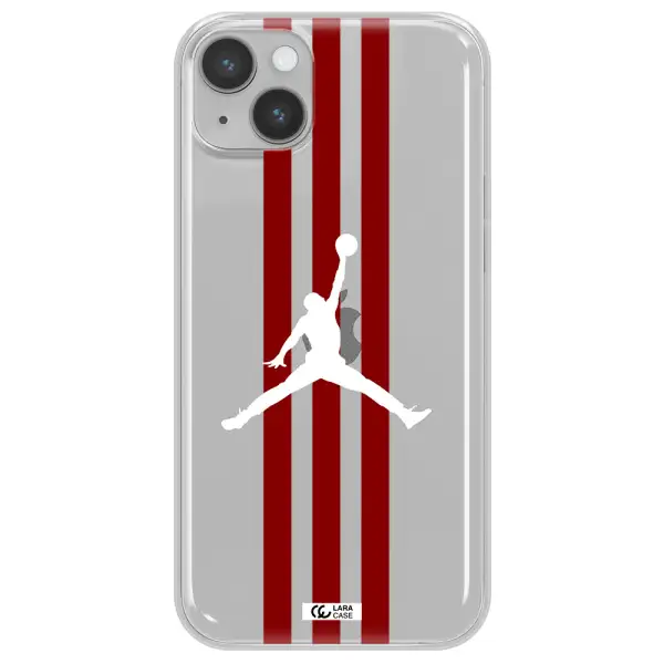 Jordan Icon Apple iPhone 14 Clear TPU Case