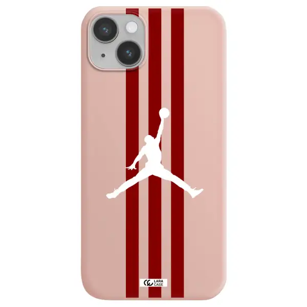 Jordan Icon Apple iPhone 14 plus Silicone pastel pink Case