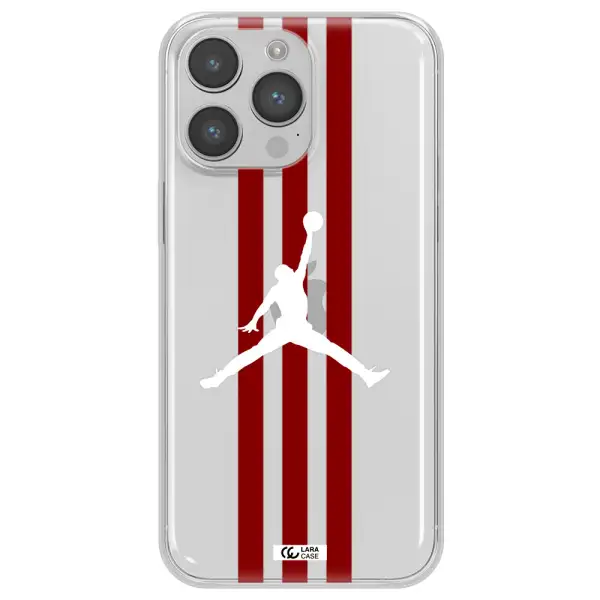 Jordan Icon Apple iPhone 14 pro Clear TPU Case