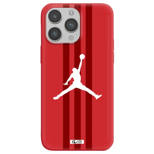 Jordan Icon Apple iPhone 14 pro max Silicone Imperial Red Case
