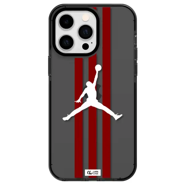 Jordan Icon Apple iPhone 15 Pro Max impact Smoke Black Case